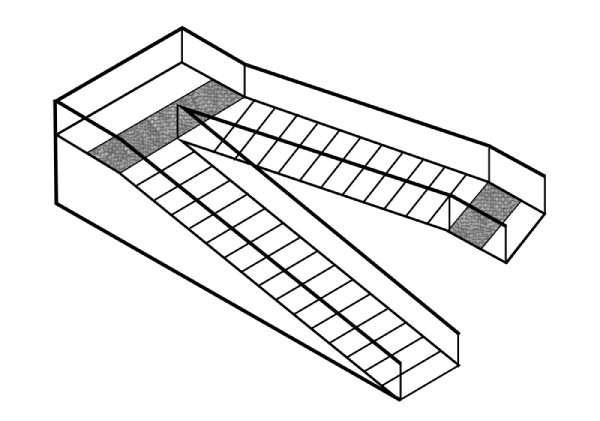 Ramp with 180º change in direction of Run