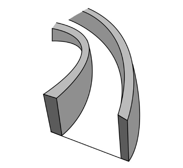 Ramp with curved Run
