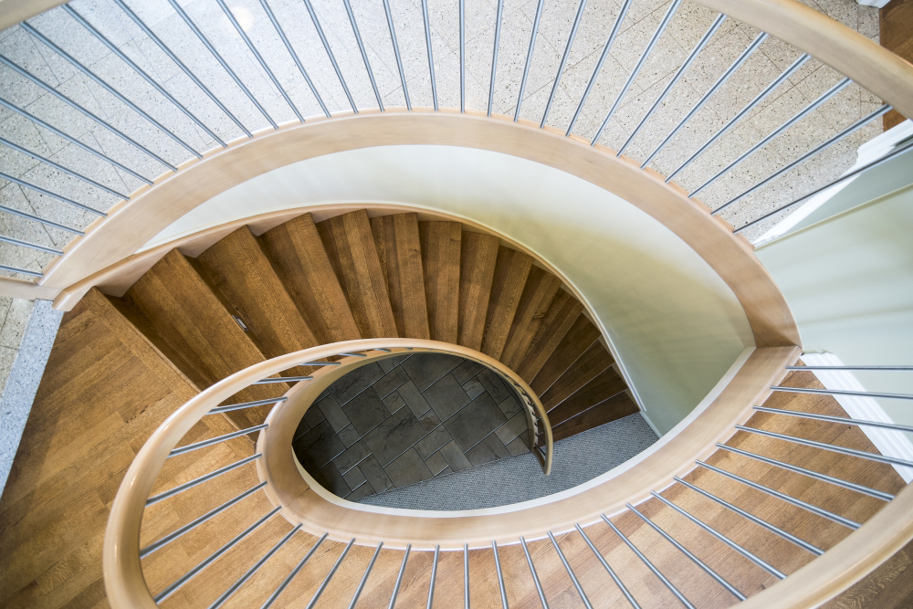 Spiral Wooden Stairs