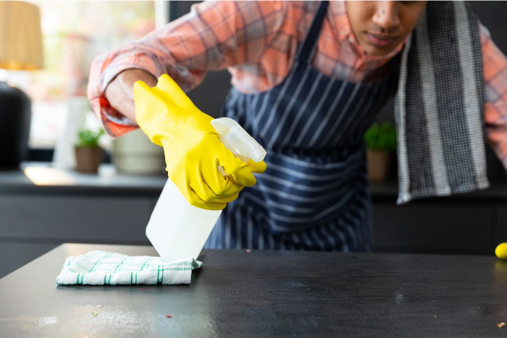 Cleaning of Concrete Countertops