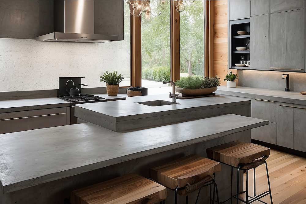 Unique Concrete Countertop Design