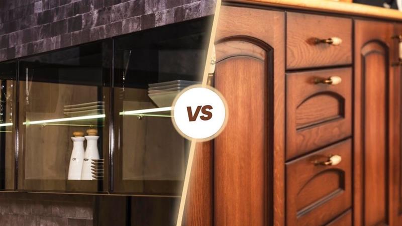 Wooden Cabinet Doors vs Glass Inserts