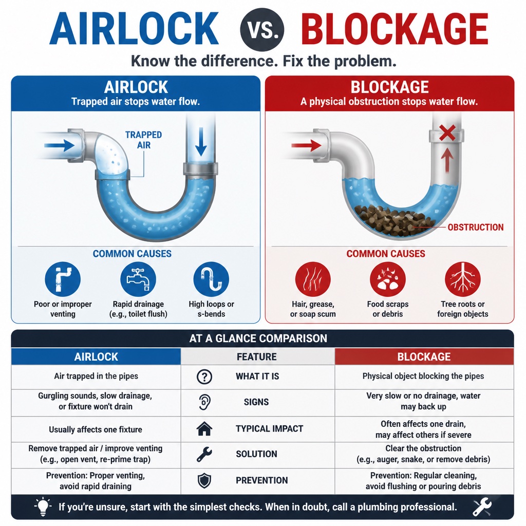 Airlock vs Pipe Blockage