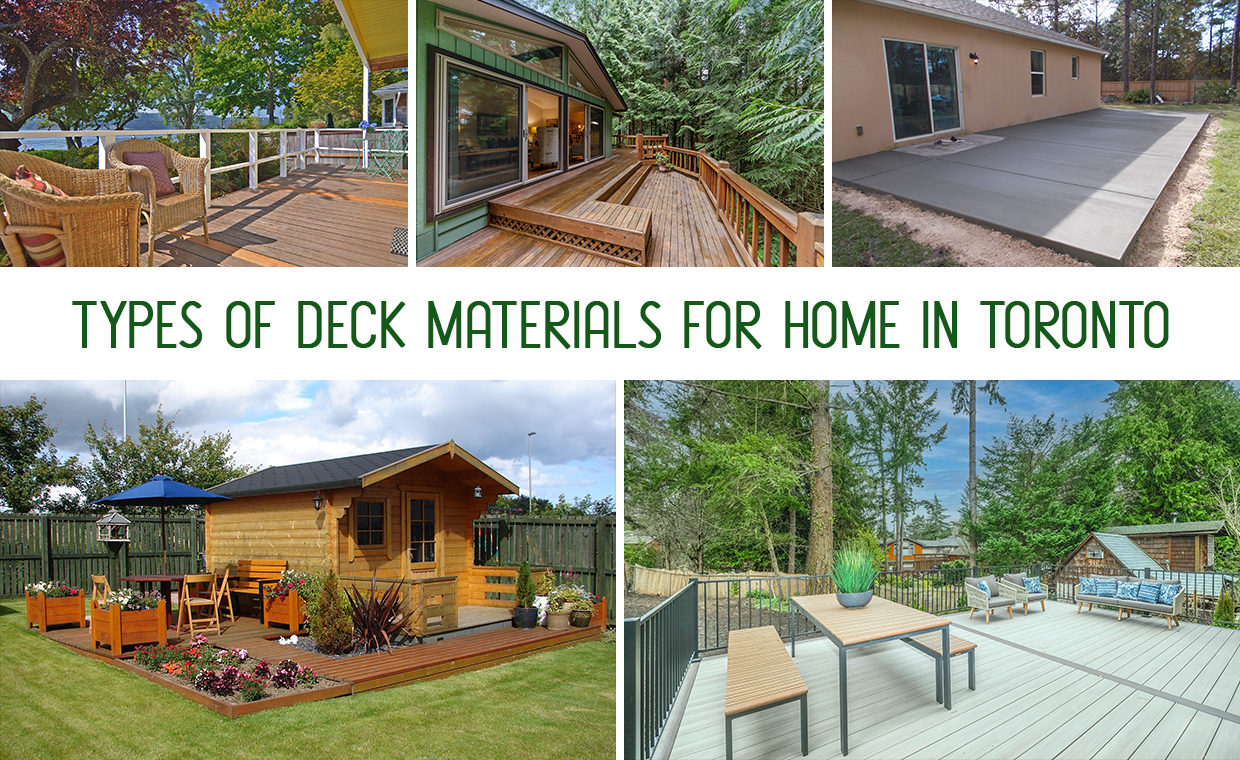 Types of Deck Materials For Home in Toronto