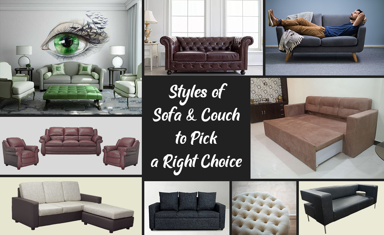 Styles of Sofa and Couch