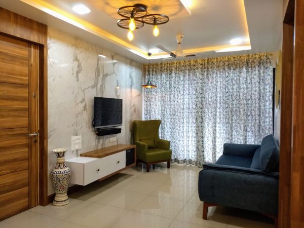 Living Room Interior Design, (Nanded City, Pune) - 2