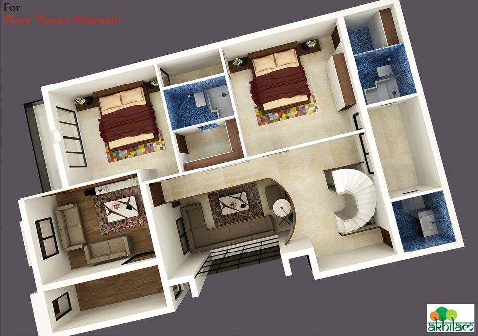 Architecture Design for First Floor of Bungalow