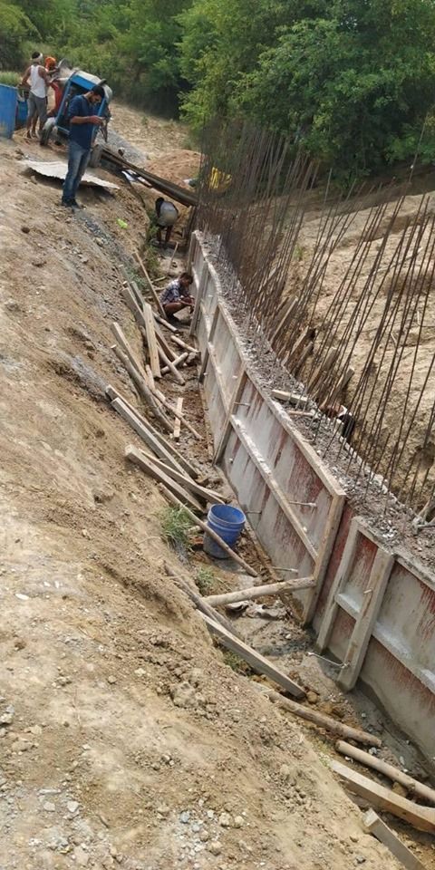 33/11 Kv Retaining Wall Kanpur