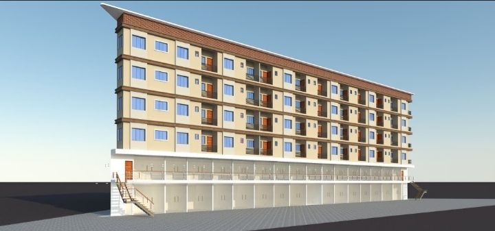 Exterior View of Residential Apartment