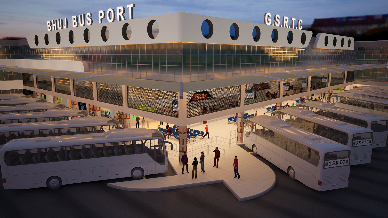Bus Terminal Building, Bhuj