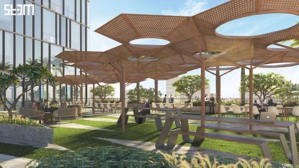 Hrudhyam Commercial  Development - Outdoor Workspace,  Gandhinagar, Gujarat - 2