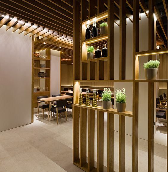 Wooden Partition Interior Design