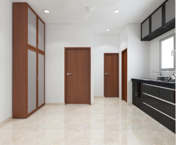 Kitchen Interior Design - Dev Residency Yogichowk, Surat
