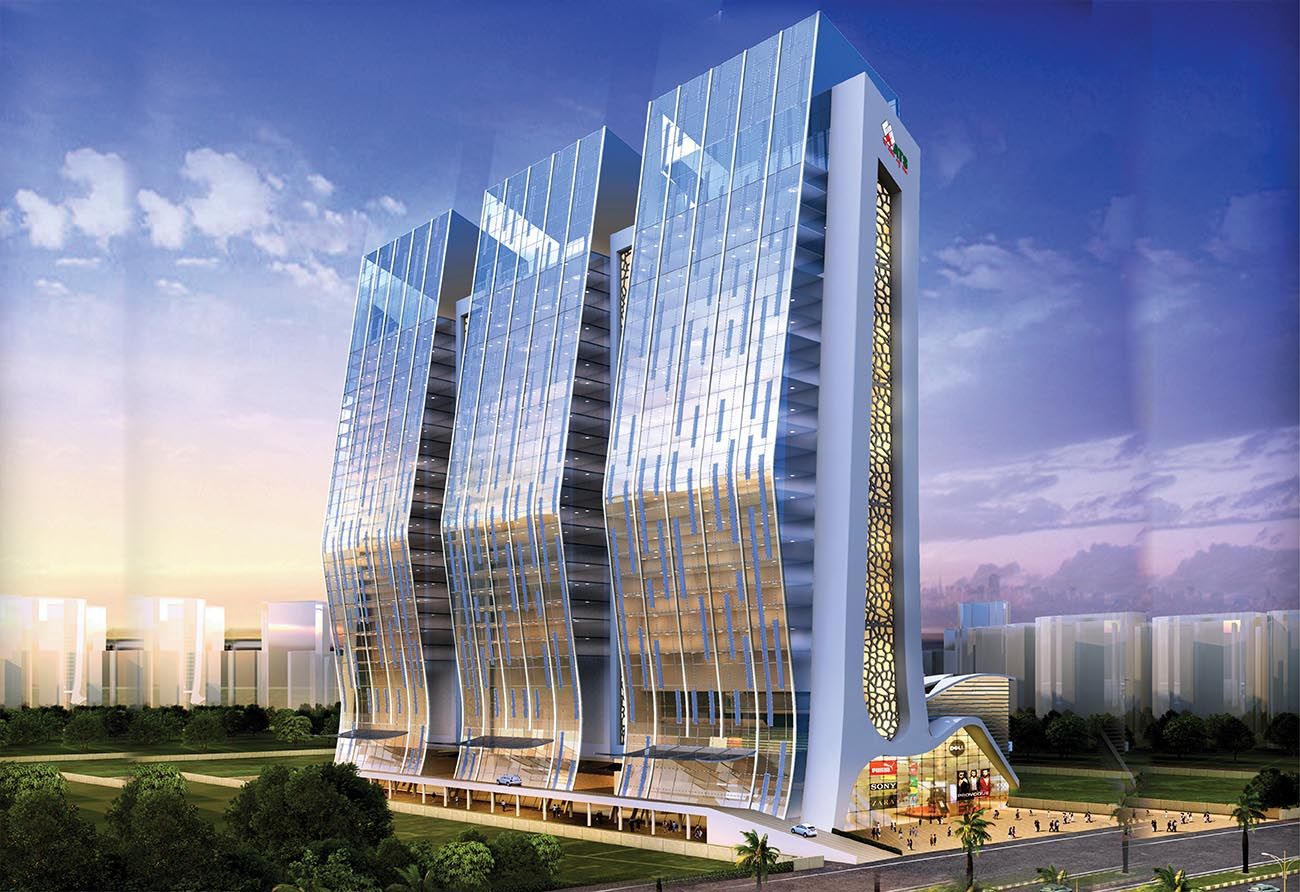 Architectural Design of Commercial Building - ATS Knitebridge - Noida