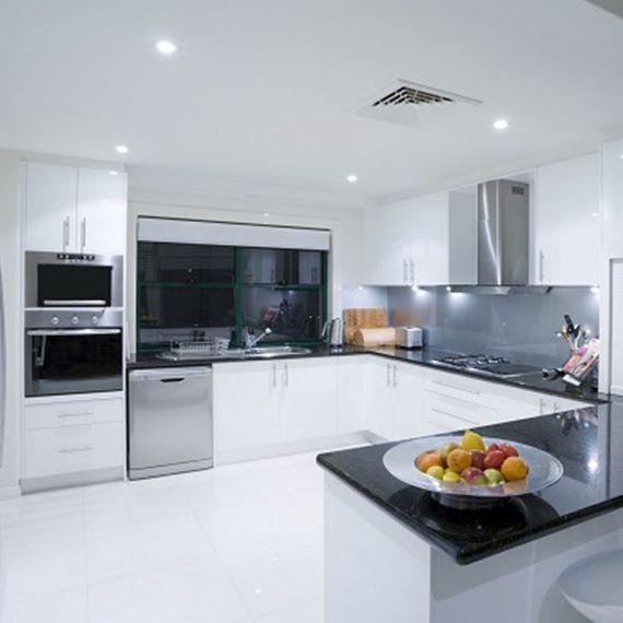 U-Shape Kitchen Interior Work