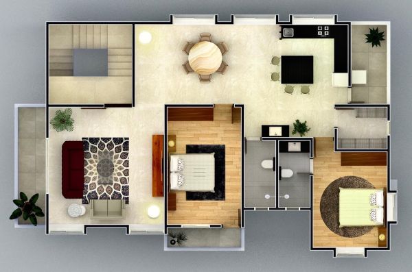 Architecture Design of Residential Bungalow