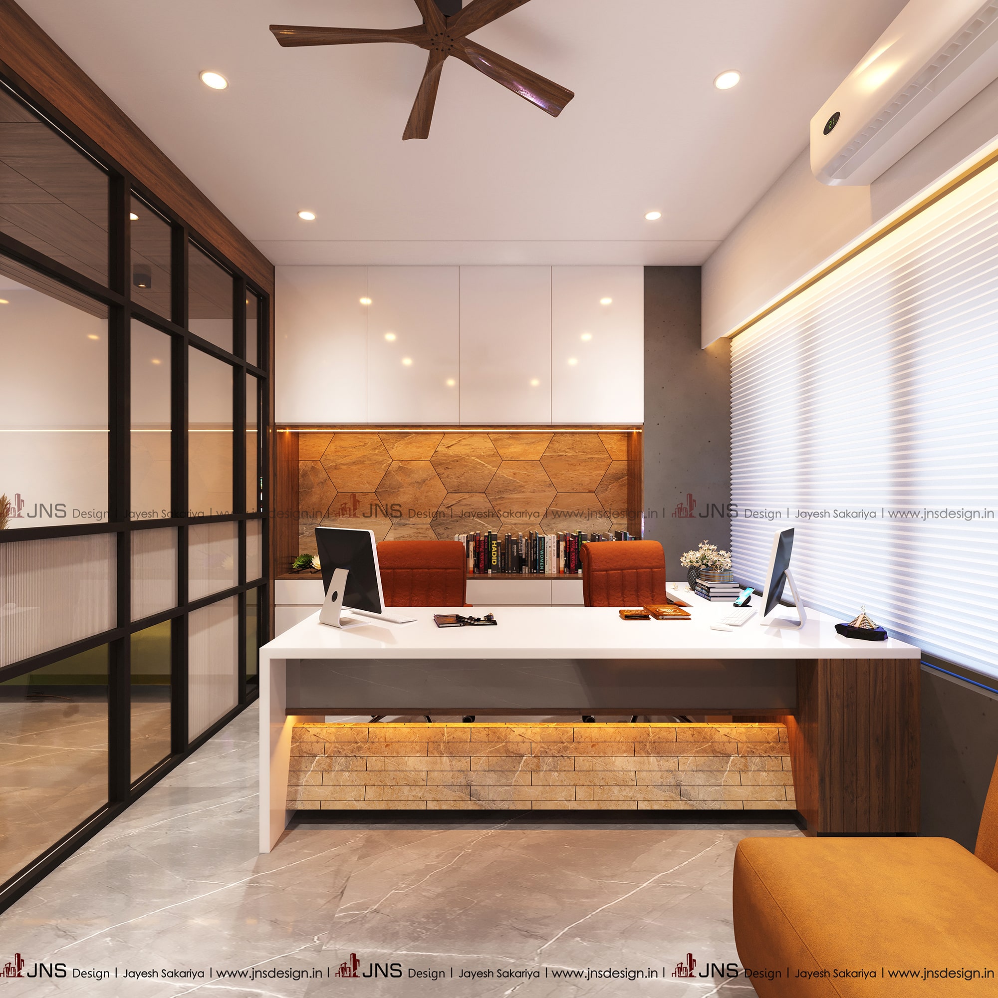 Interior Design of CA R. D. Bhatia Associates, Rajkot