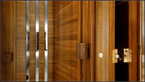 Combination of Entrance Wooden Doors