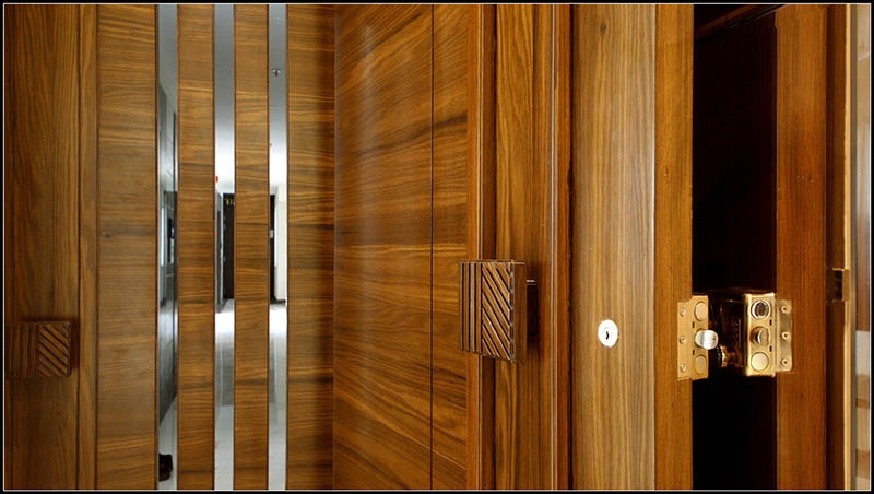 Combination of Entrance Wooden Doors
