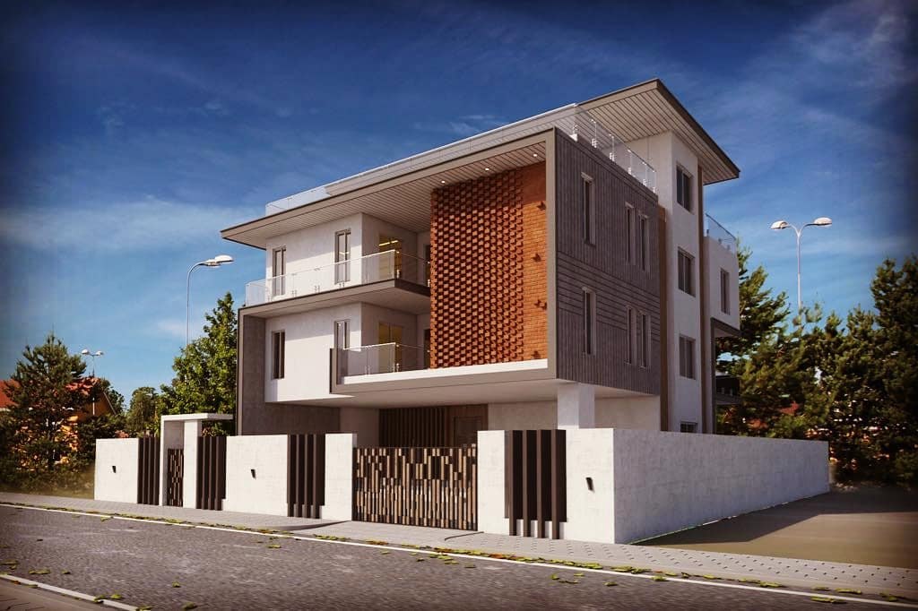 Contemporary-Styled-3D-Exterior-View-of-G2-Bungalow-with-Extended-Concrete-Slab-highlighted-with-Grooves-1