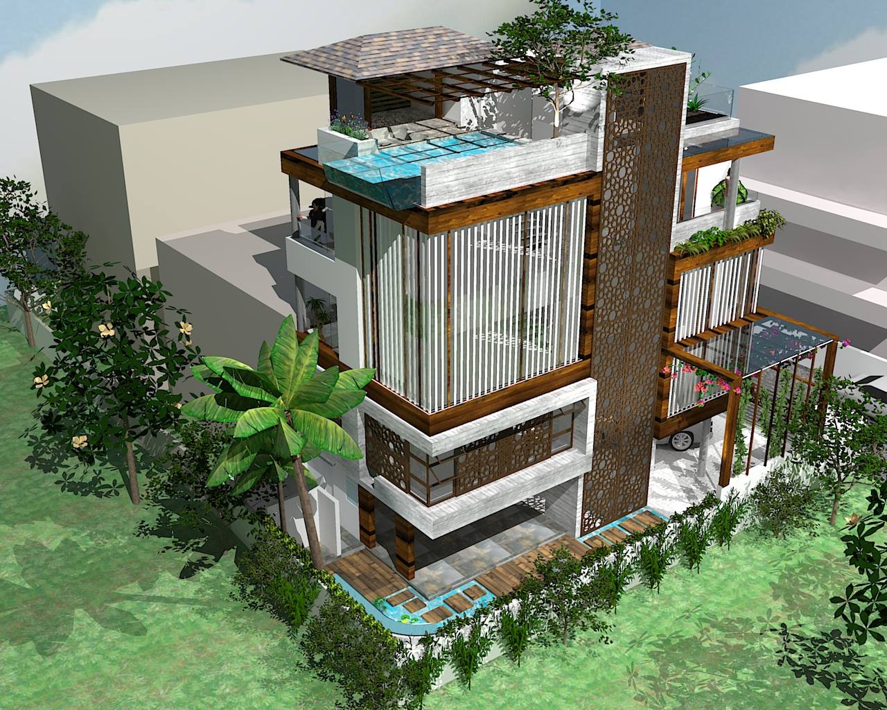Exterior View of Bungalow