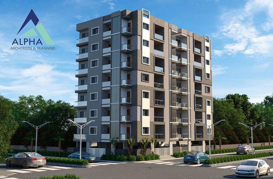 Exterior-view-of-G7-storeyed-Apartment-with-Parking-on-Ground-Floor-1