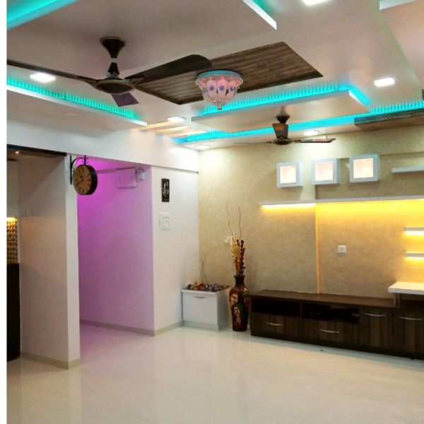 False Ceiling & T.V. Unit Interior Design