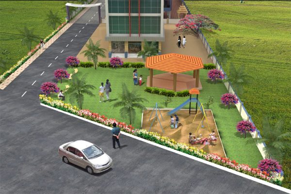 Landscape Design of Green Woods Garden