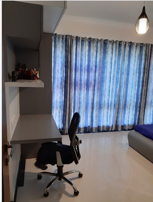 Grey Coloured Wooden Study Table