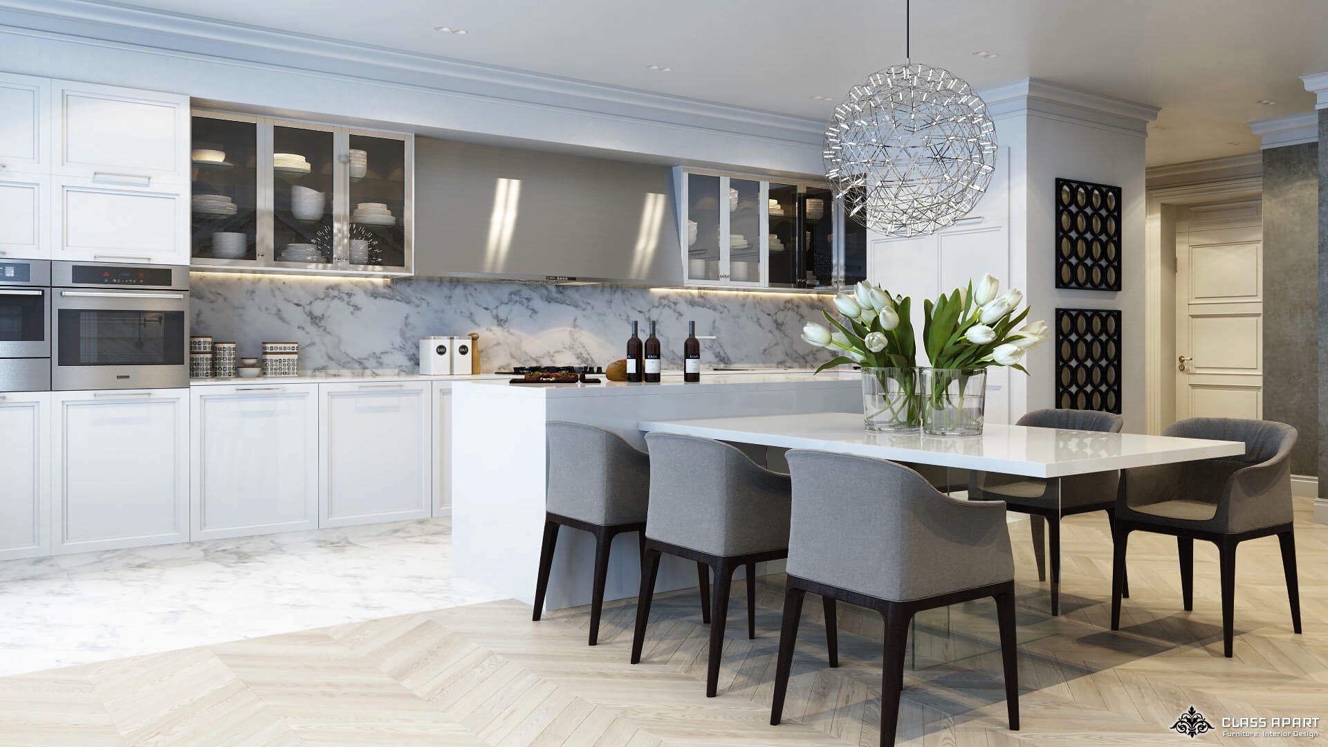 Kitchen & Dining Interior Design & Furniture Design Project - 1(c)