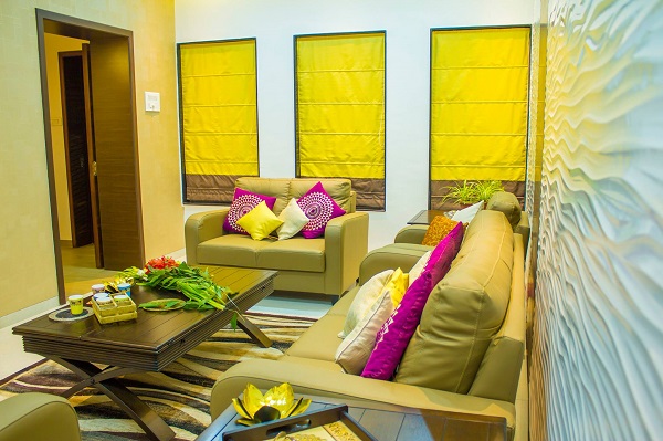 Living Area Interior Design, Market Yard Road, Pune