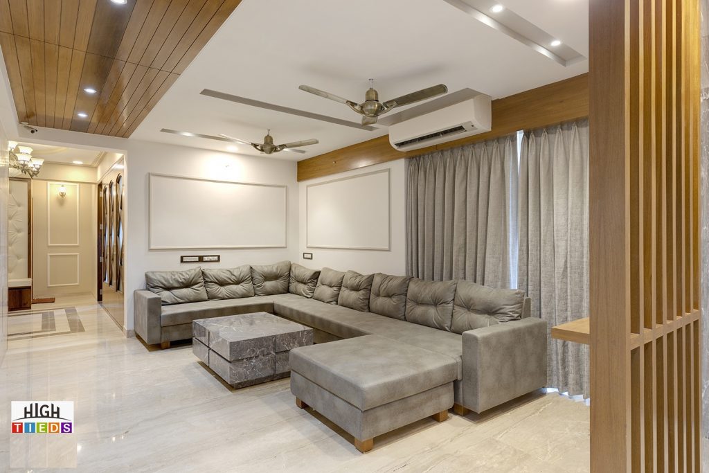 Open Plan Concept of Living Dining comprising U Shaped