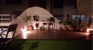 Open Terrace with various Potted Plants