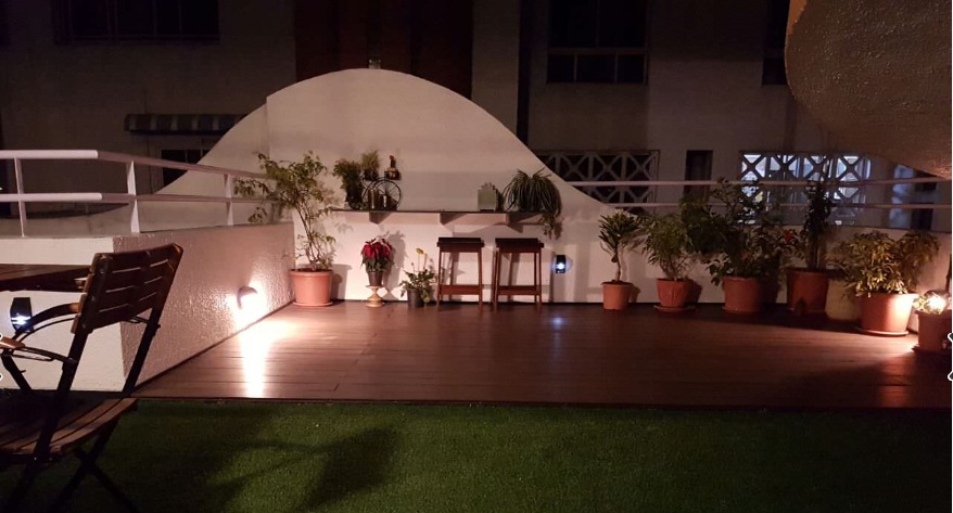 Open Terrace with various Potted Plants