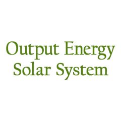 Output Energy Solar System