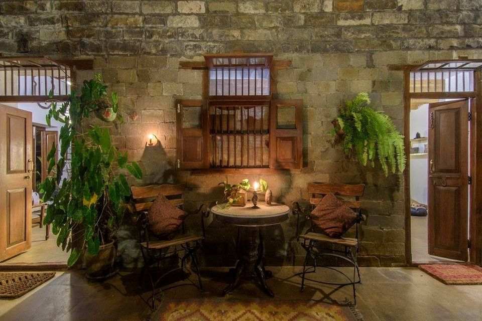 The Traditional Rustic Style Residence has a Beautiful Verandah