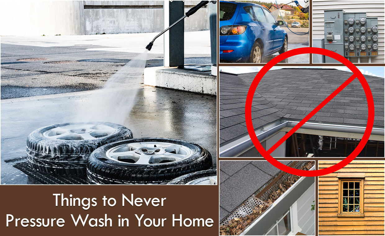 Things to Never Pressure Wash in Your Home