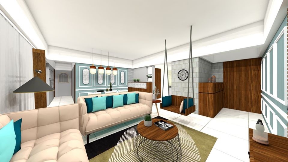 This Contemporary Style Living Room