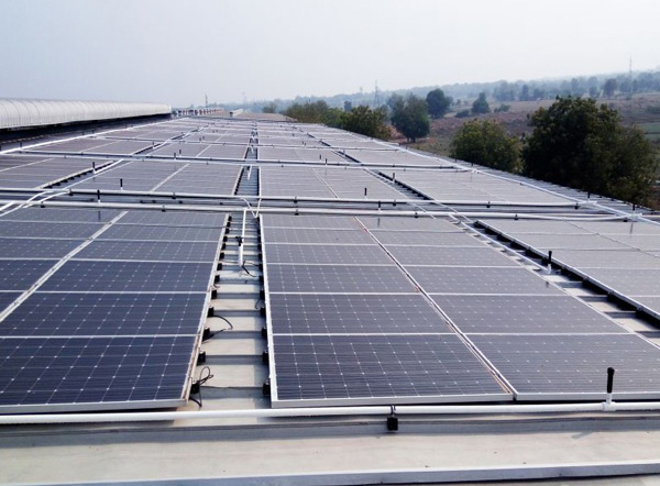 108 KW Roof Top Grid Tied Solar System, Lubi Industries LLP, Vadsar, Gandhinagar