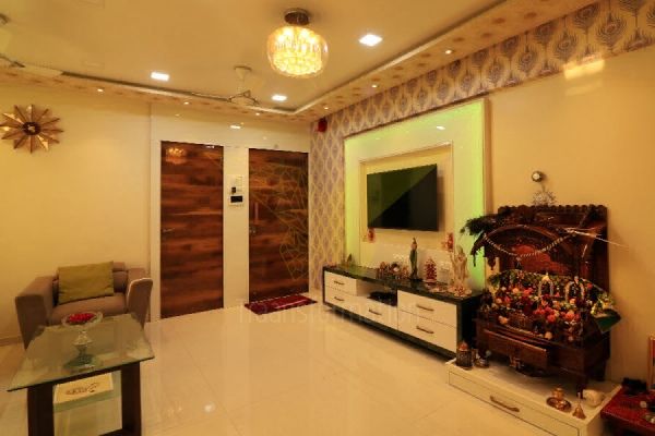 T.V. Unit in Living Room - Adak's Residence, Thane