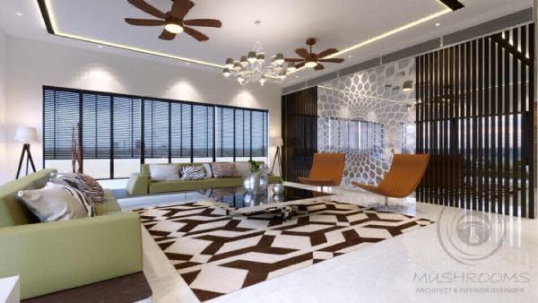 Living Room Interior Design - 02 - Adajan, Surat