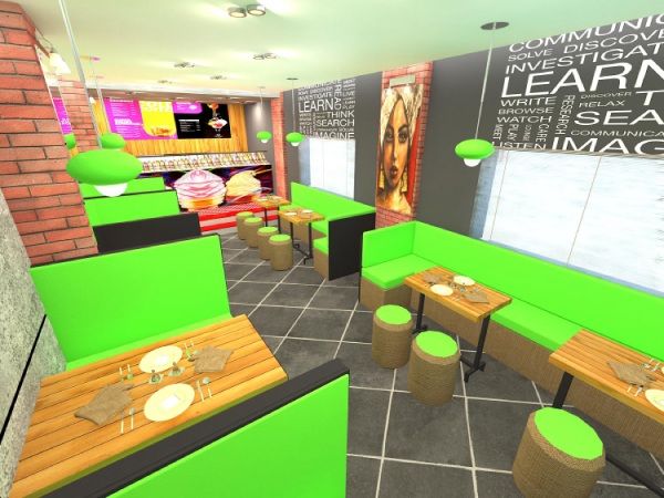 Cafeteria Interior Design - 1