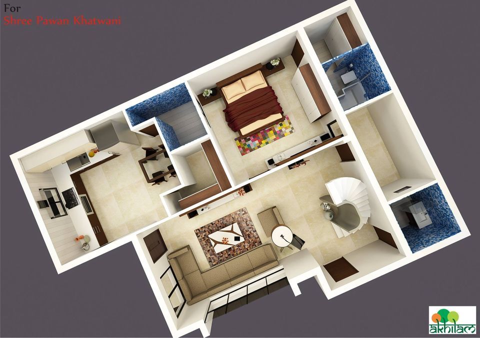 Architecture Design for Ground Floor of Bungalow