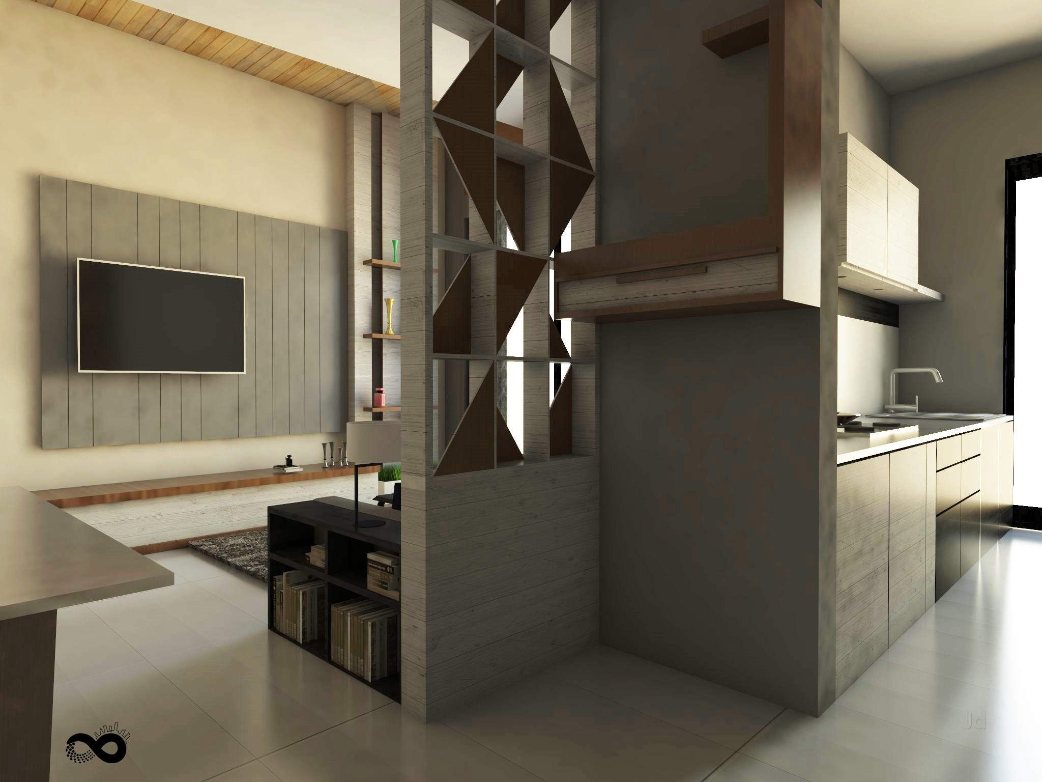 Living Room Design, Minimillistic Architecture Project