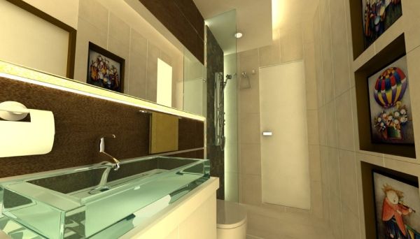 Bathroom Interior Design - AurionPro Director's Residence