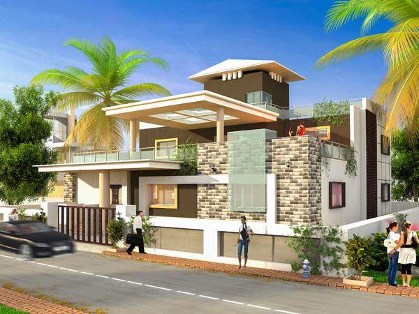 Architectural Design of Modern Bungalow