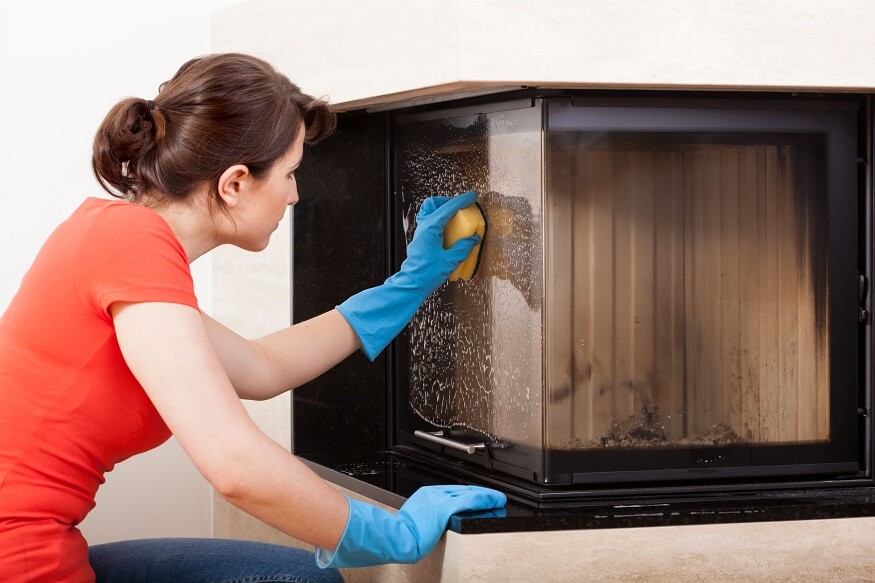 Cleaning Glass Fireplace Doors