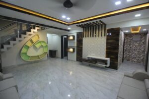 Contemporary Large Living Room incorporating L- Shaped Modular Sectional Sofa