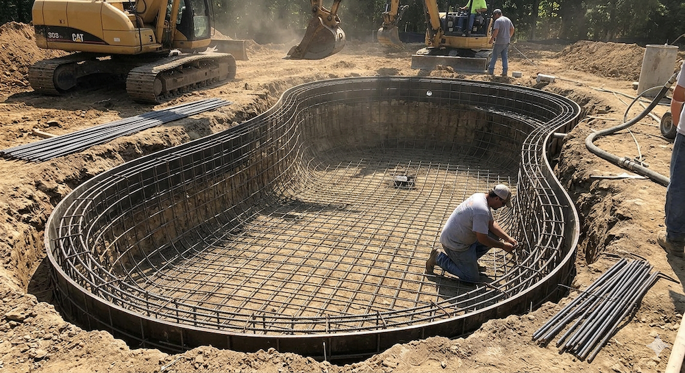 Excavation And Installation On Steel Reinforcement