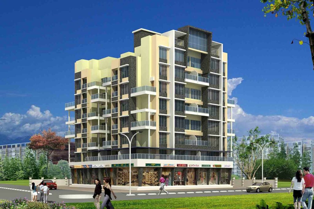 Exterior View of Low Rise Residential Apartment